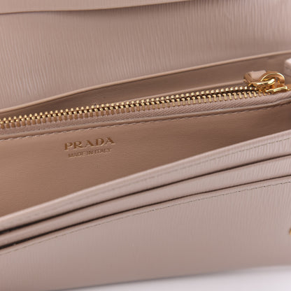 Prada Vitello Move Continental Flap Travel Wallet Cammeo 8 of 10