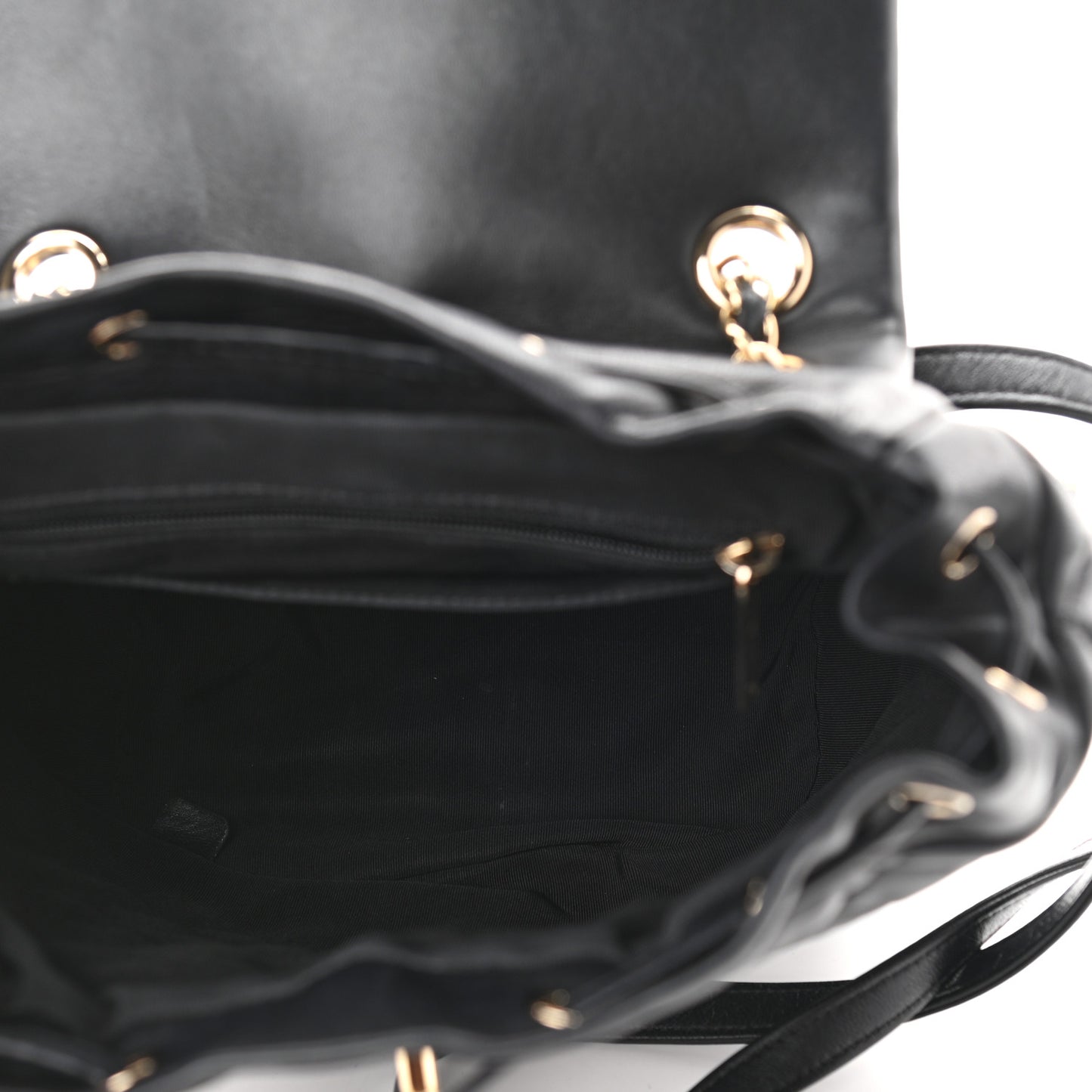 Lambskin Quilted Small Urban Spirit Backpack Black