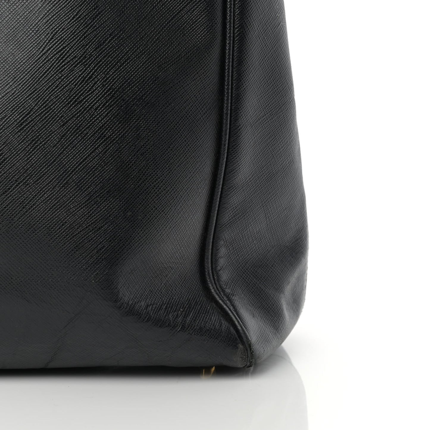 Saffiano Large Galleria Double Zip Tote Black