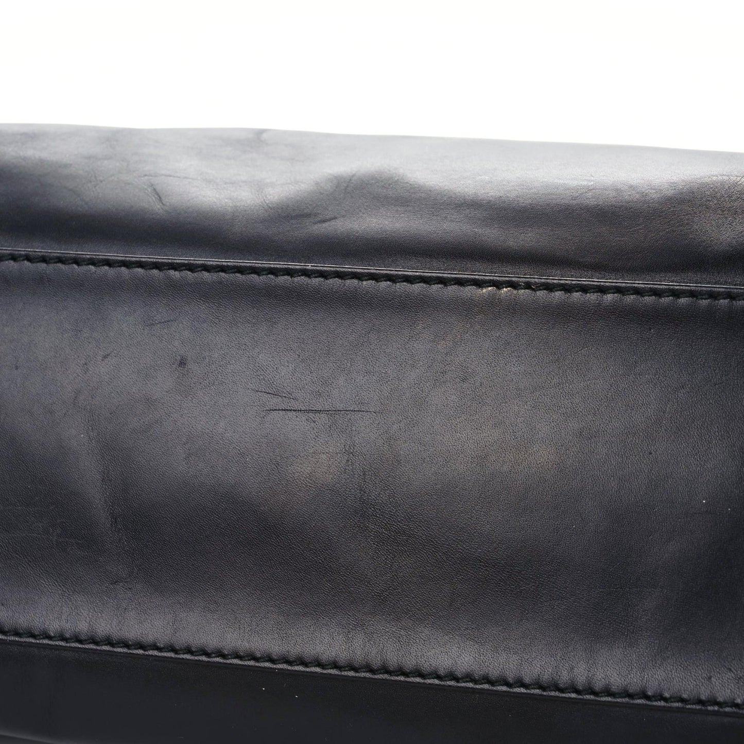 Smooth Calfskin Metallic Patent Giant 12 Silver Hardware City Black Gris