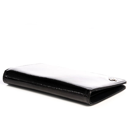 Chanel Patent CC Yen Wallet Black 5 of 9