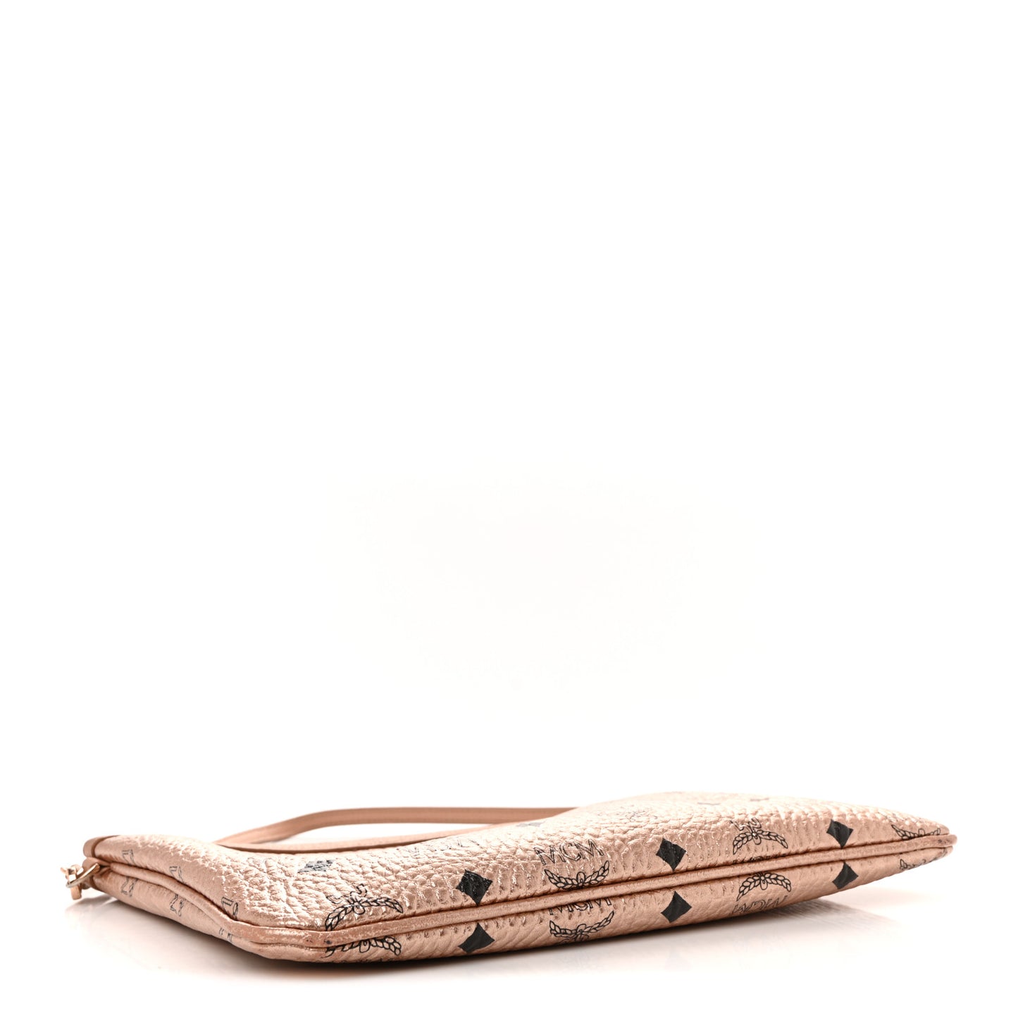 Metallic Visetos Liz Shopper Tote Pouch Champagne Gold