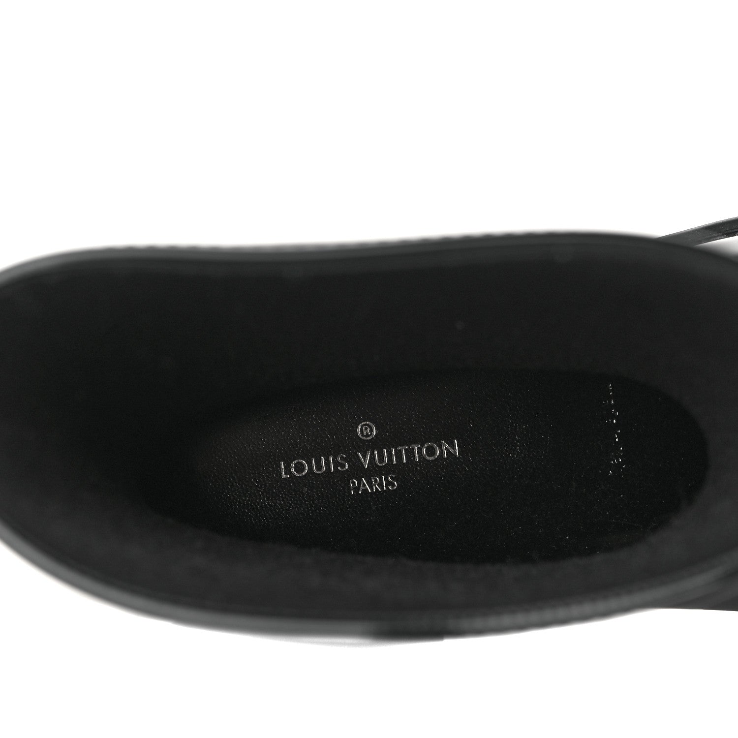 Louis Vuitton Rubber Embossed Monogram Drops Flat Half Boots 39 Black 8 of 8