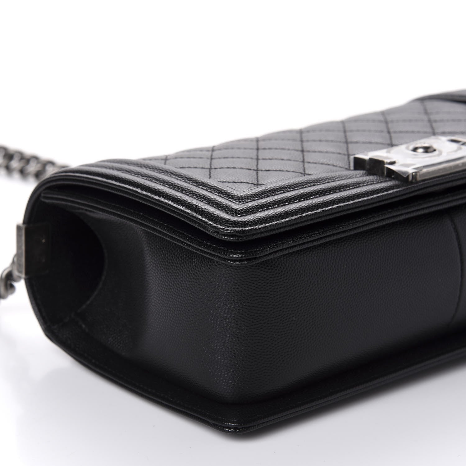Chanel Caviar Quilted Medium Boy Flap Black 6 of 11