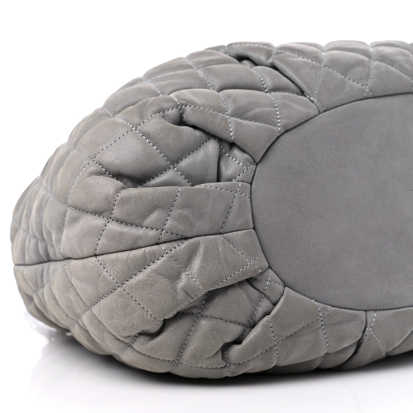 Iridescent Calfskin Quilted Small In The Mix Tote Grey