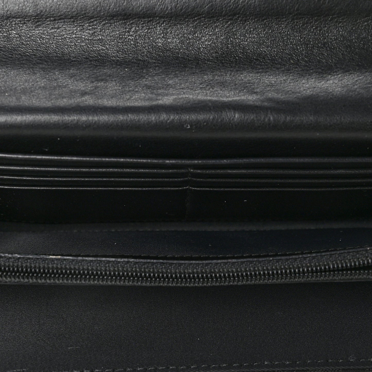 Calfskin Monogram Heart Flap Wallet Black