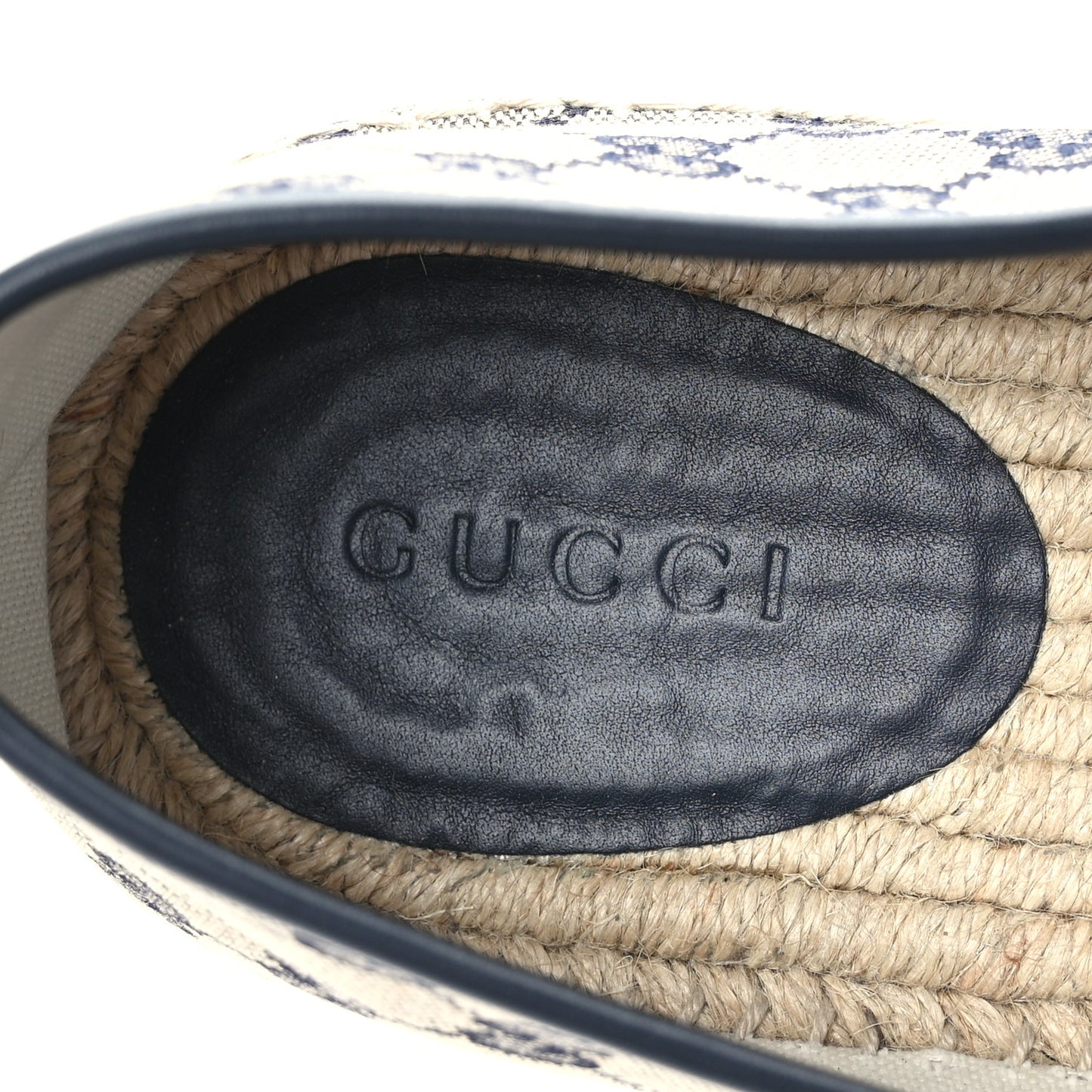 Monogram Miro Soft Calfskin Mens Espadrilles 12 Beige Blue