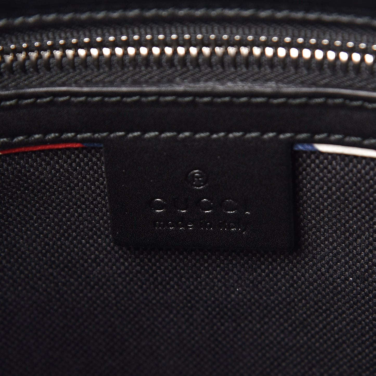 GG Supreme Monogram Night Courrier Flat Messenger Bag Black Multicolor