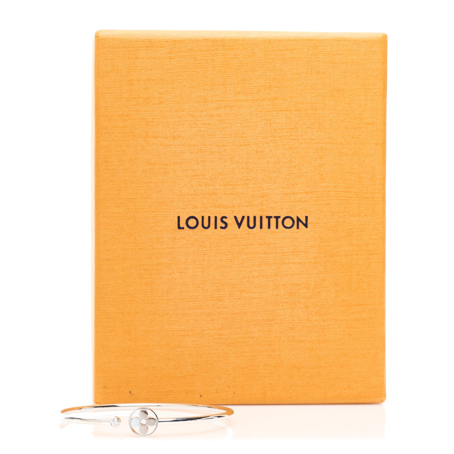 Louis Vuitton 18K White Gold Diamond Idylle Blossom Twist Bracelet 4 of 4