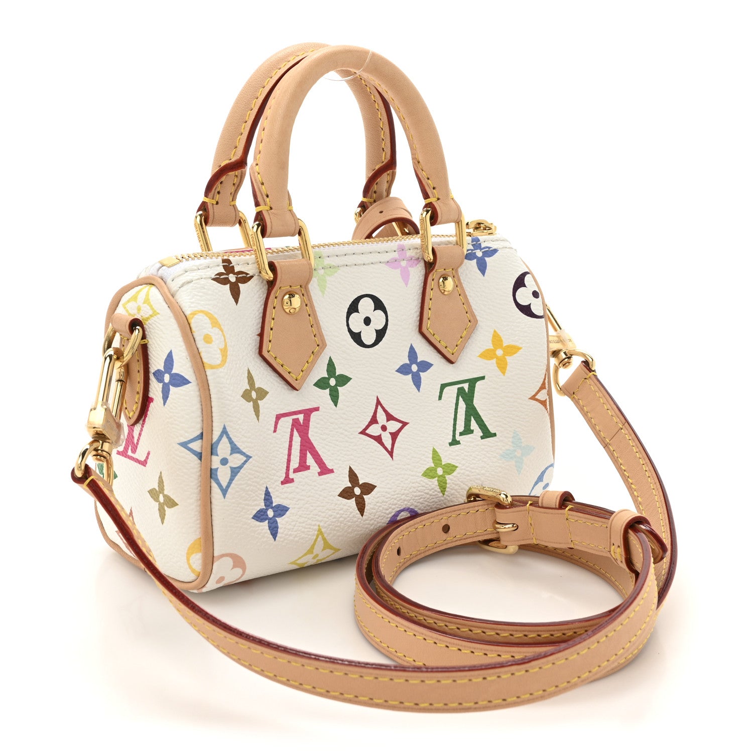 Louis Vuitton LV X TM Monogram Multicolor Nano Speedy White 3 of 10