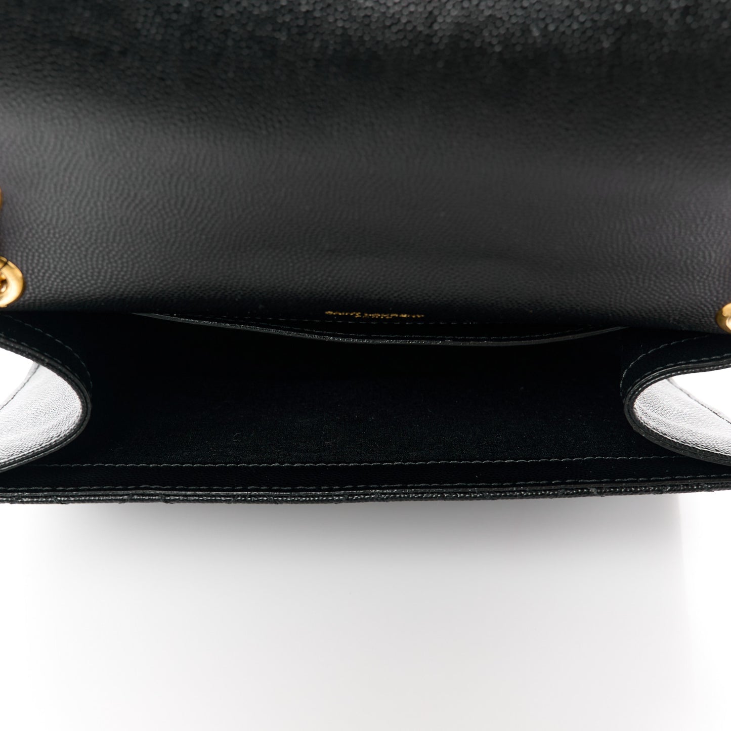 Grain De Poudre Textured Mixed Matelasse Triquilt Medium Monogram Satchel Black