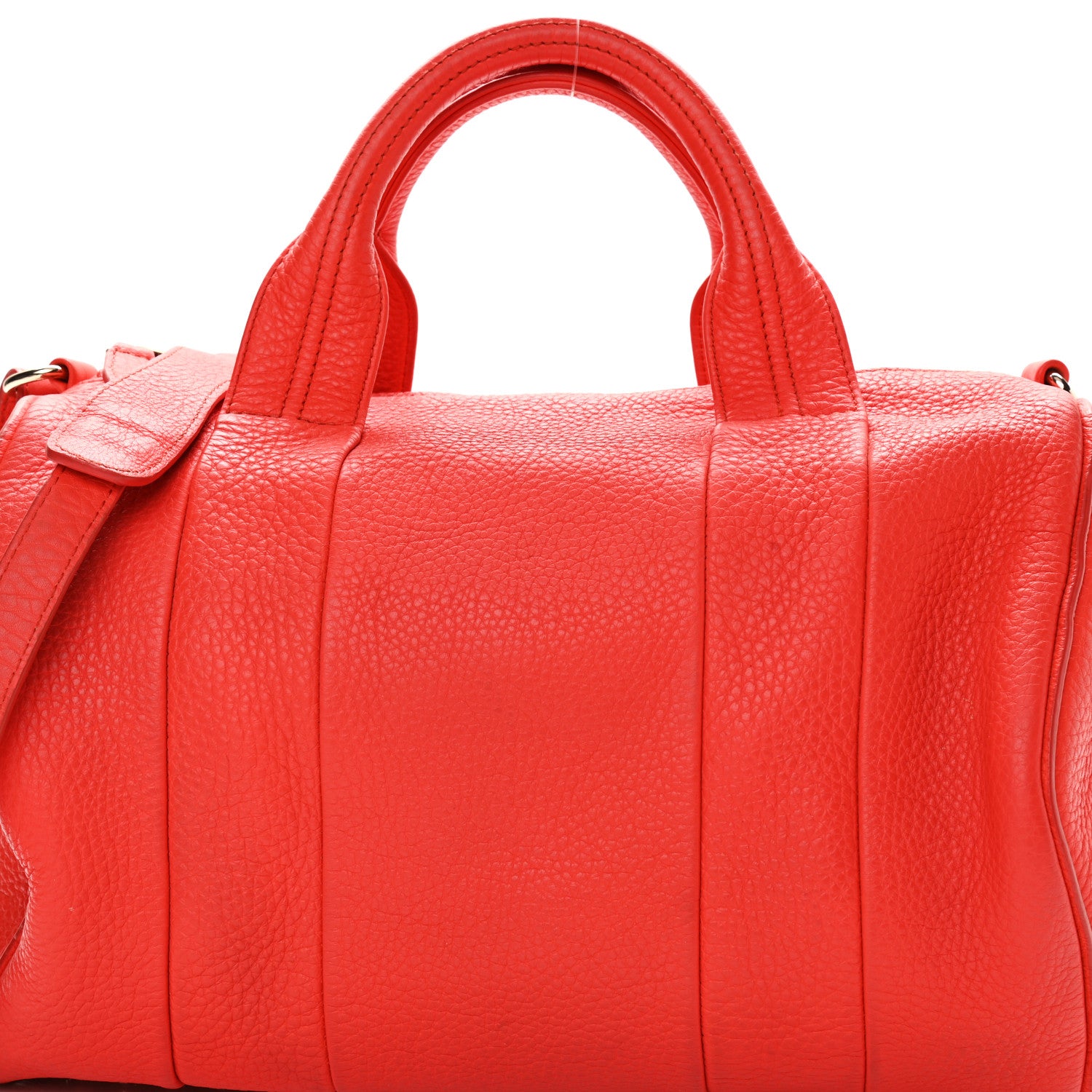 Alexander Wang Pebbled Lambskin Rocco Tangerine Pale Gold Hardware 6 of 10