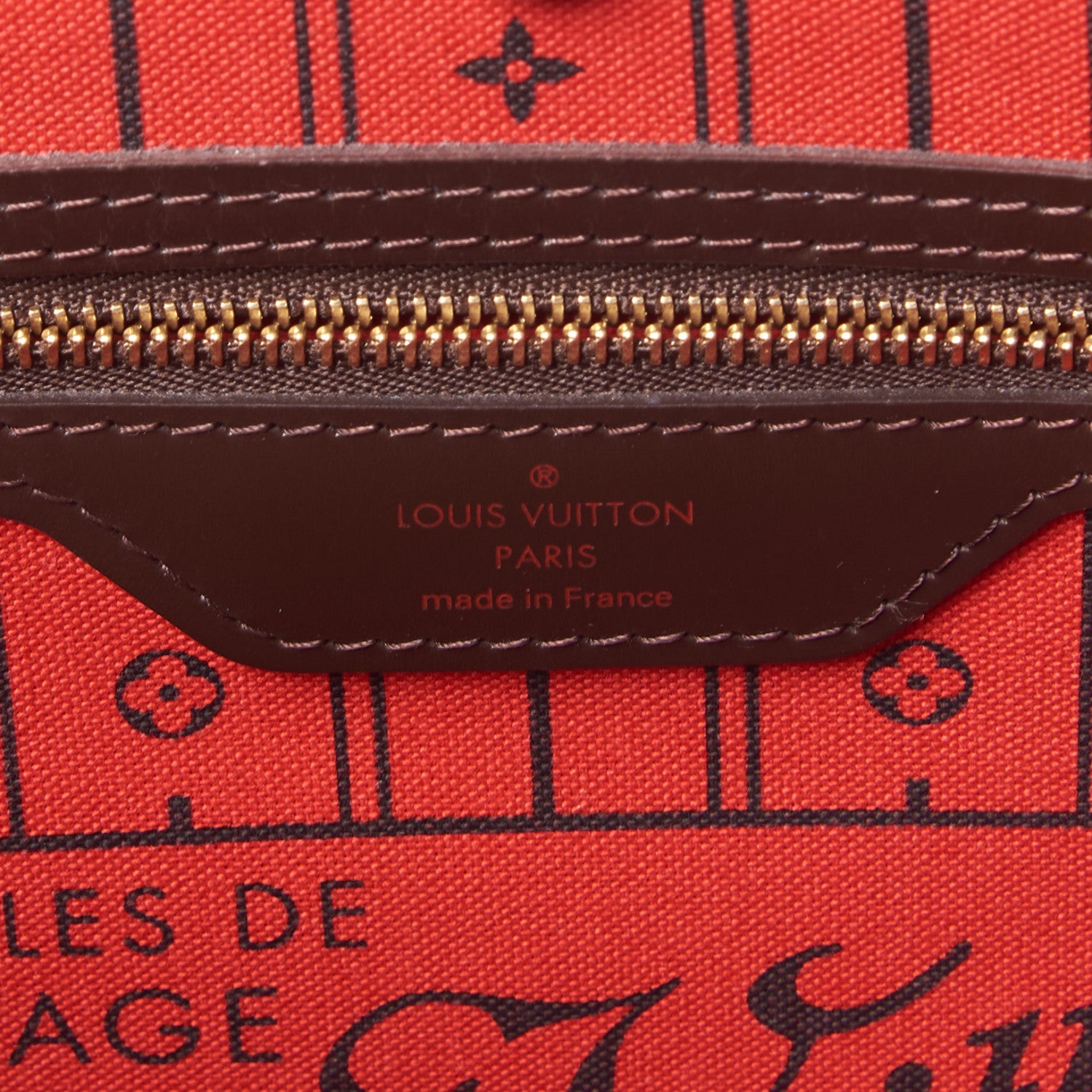 Louis Vuitton Damier Ebene Neverfull MM 7 of 8