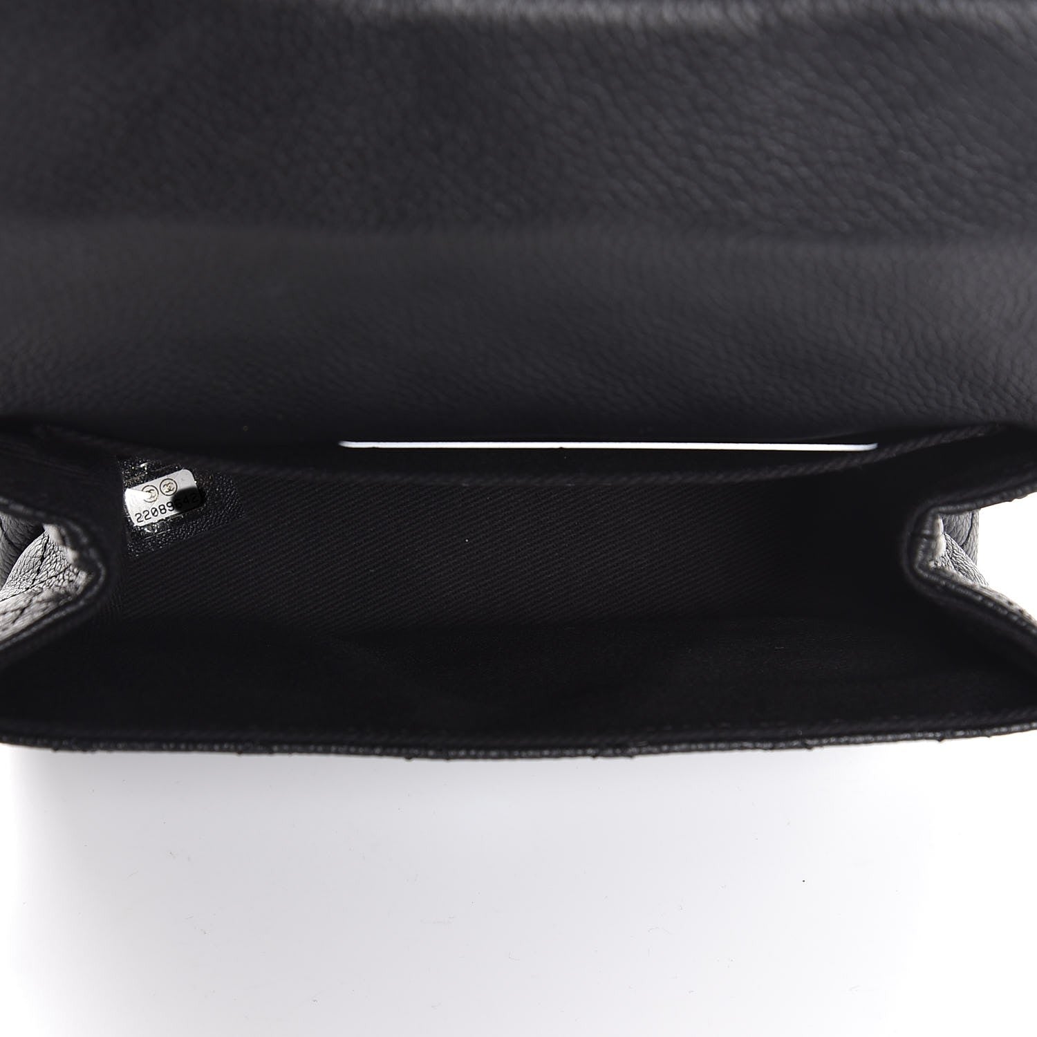 Chanel Grained Calfskin Quilted 2.55 Reissue Flap Belt Bag Clutch Black 5 of 8