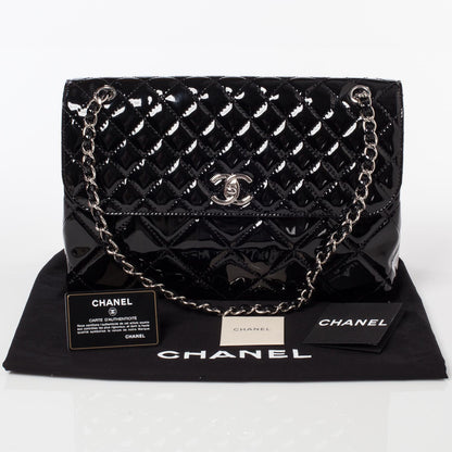 Chanel Vinyl Quilted In the Business Flap Bag Black 11 of 11