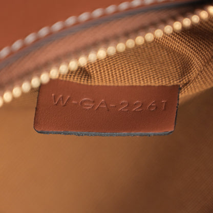 Celine Triomphe Canvas Calfskin Boston Bag Tan 7 of 10