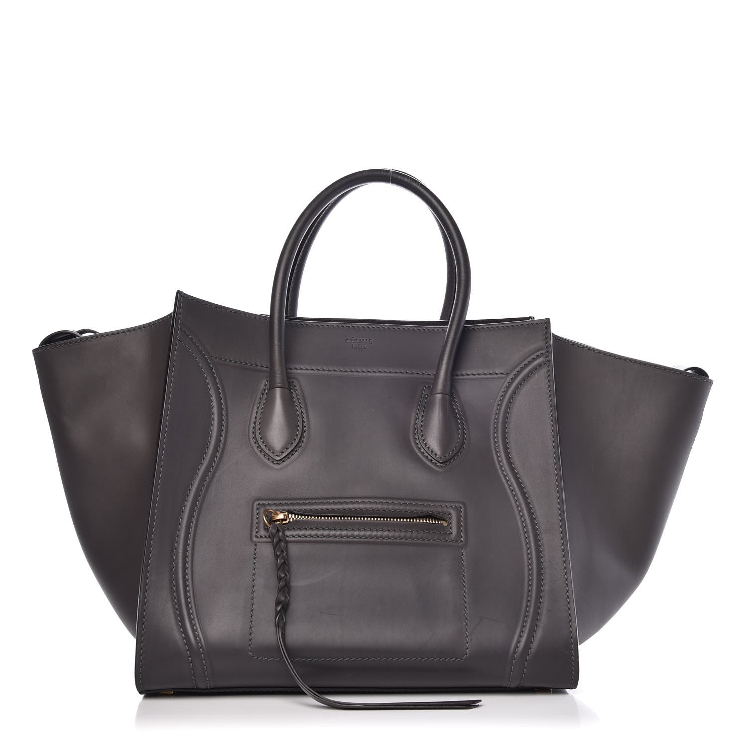 Celine Natural Calfskin Medium Phantom Luggage Grey 1 of 12