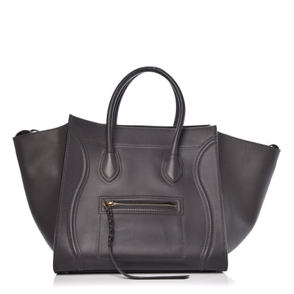 Celine Natural Calfskin Medium Phantom Luggage Grey 1 of 12