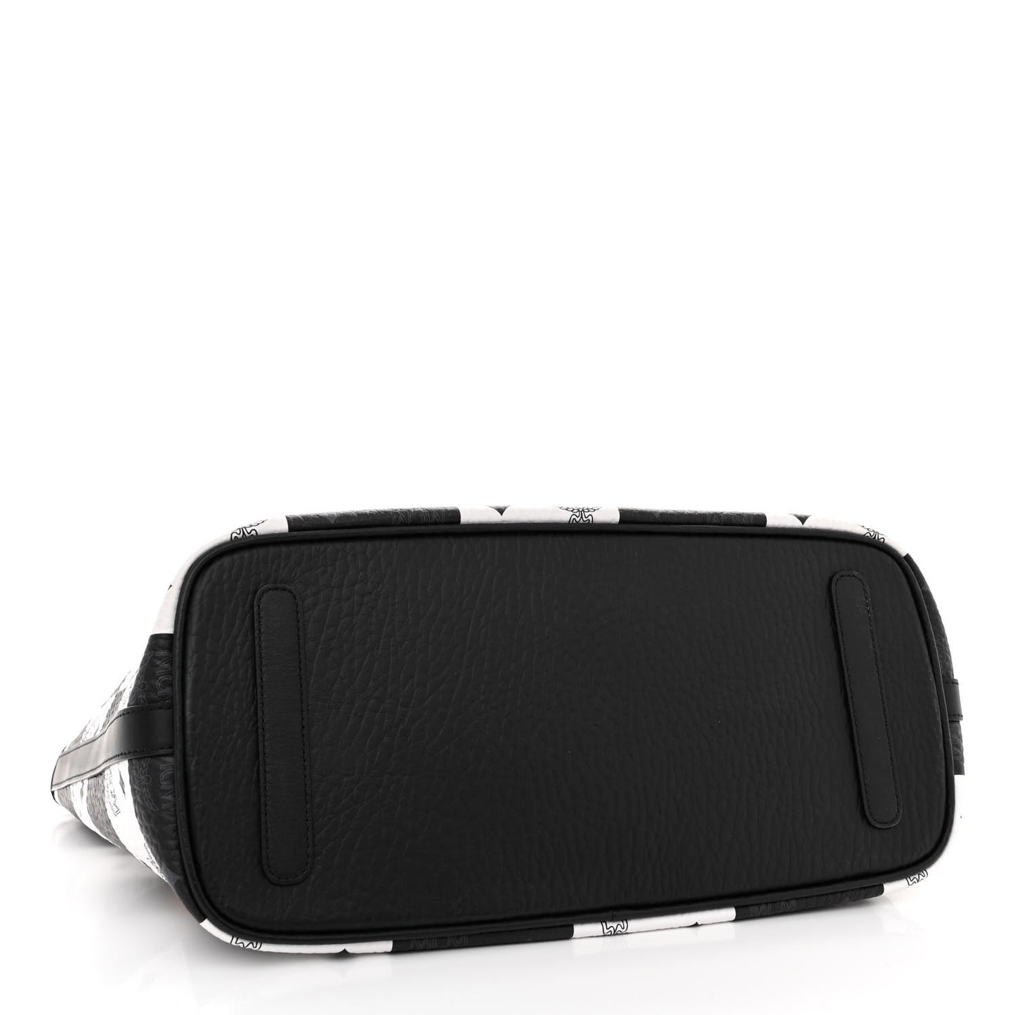Checkerboard Visetos Medium Aren Shopper Tote Black White