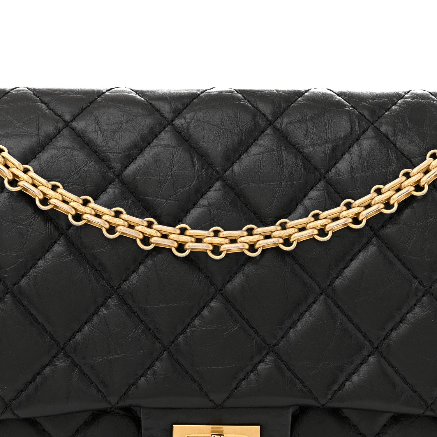 Chanel Aged Calfskin Quilted 2.55 Reissue 226 Flap Black 8 of 11