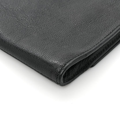 Saint Laurent Calfskin Monogram Large Belle De Jour Clutch Black 13 of 14