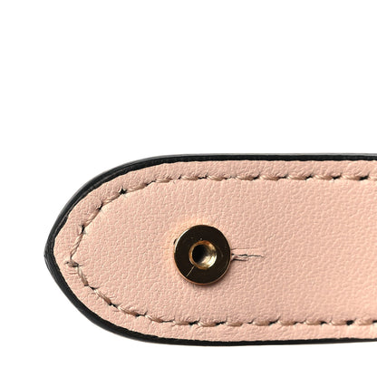 Fendi Vitello Seta Nappa Bi-Color Small Peekaboo I SEE U Satchel Black Light Rose Tortora 10 of 12