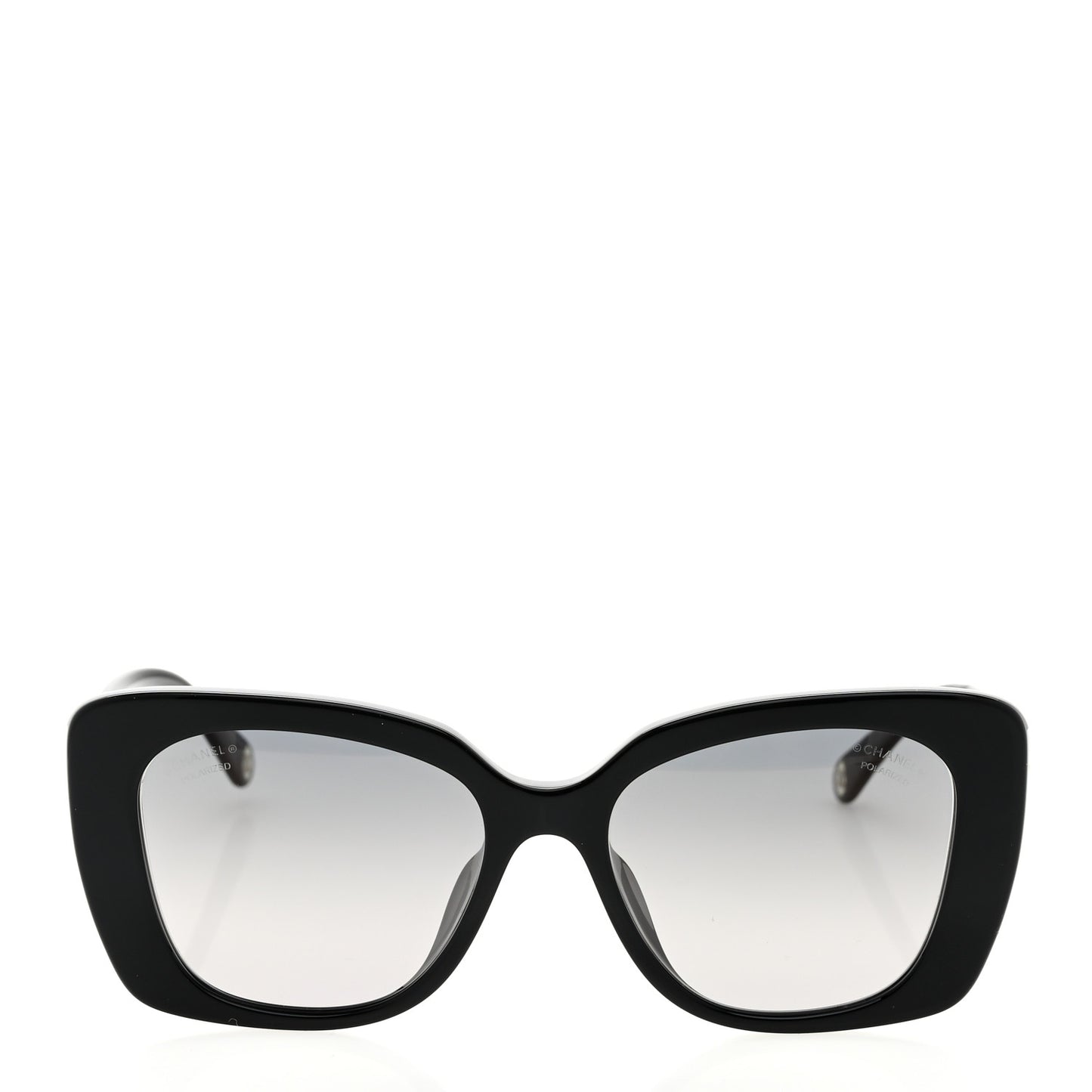 Acetate Polarized Rectangle Sunglasses 5504A Black