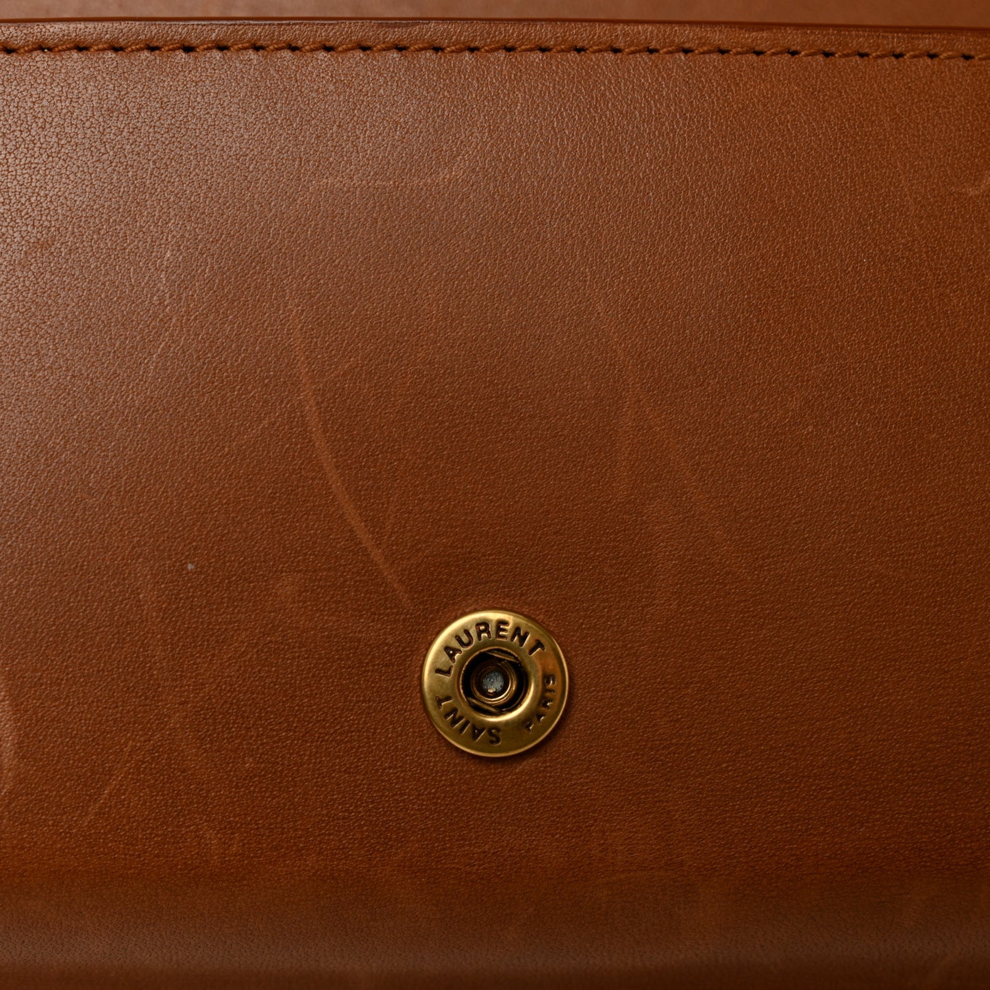 Shearling Monogram Phone Holder Crossbody Brown