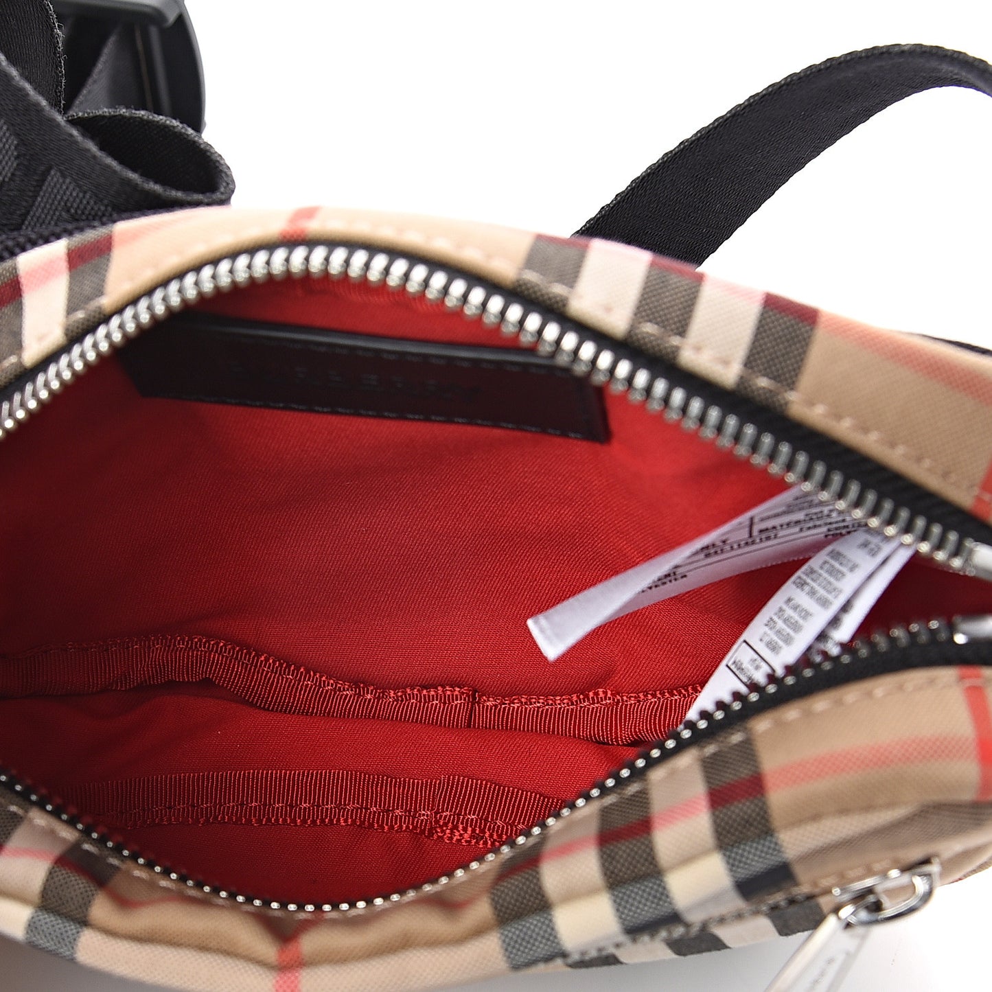 Nylon Vintage Check Small Cannon Bum Bag Archive Beige