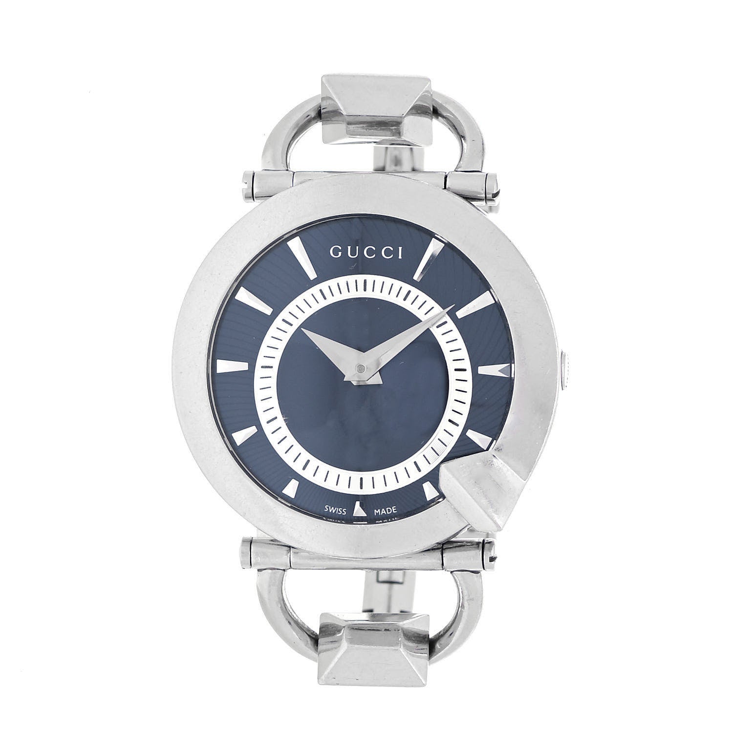 Gucci Stainless Steel 35mm Chiodo Quartz Watch Blue 1 of 5