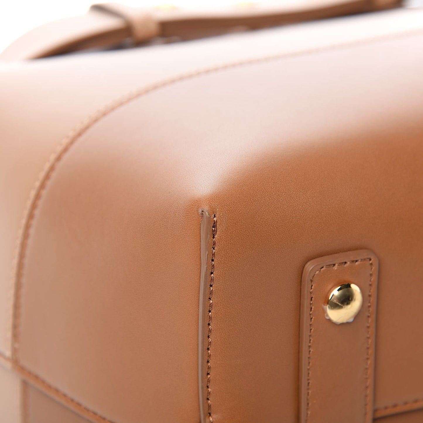 Soft Grain Calfskin Patent Small Belt Bag Soft Fawn Biscuit