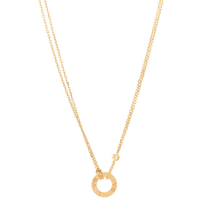 Cartier 18K Yellow Gold 2 Diamond LOVE Necklace 1 of 5