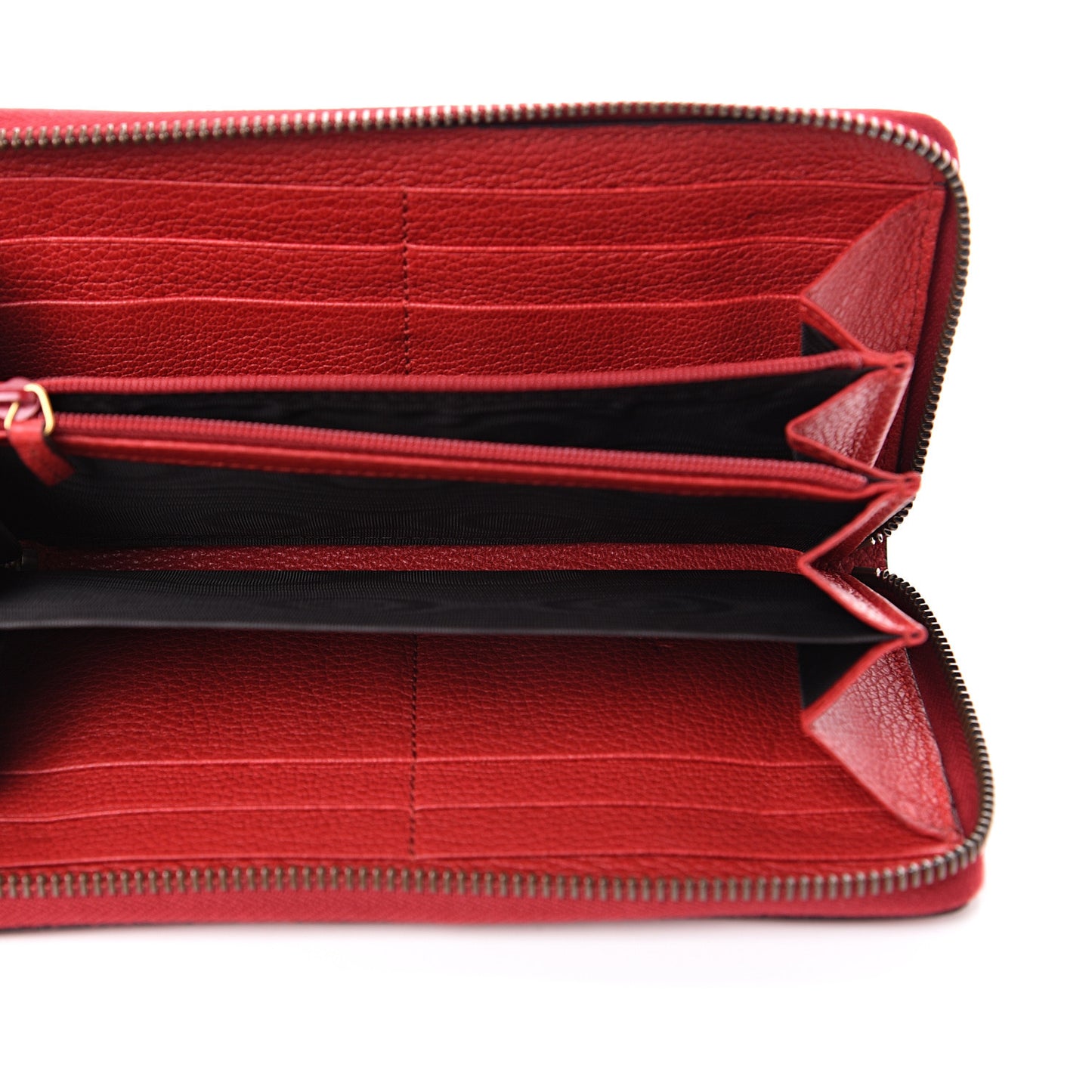 Cripto Calfskin Interlocking G Logo Zip Around Wallet Hibiscus Red Giallo Black Green Red