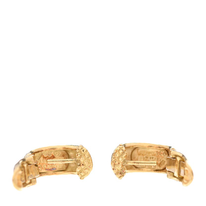 Tiffany 18K Yellow Gold Paloma Picasso Hammered Hoop Earrings 3 of 5