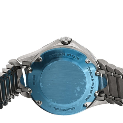 Tiffany Stainless Steel Diamond Bezel 28mm Metro 2-Hand Quartz Watch 4 of 5