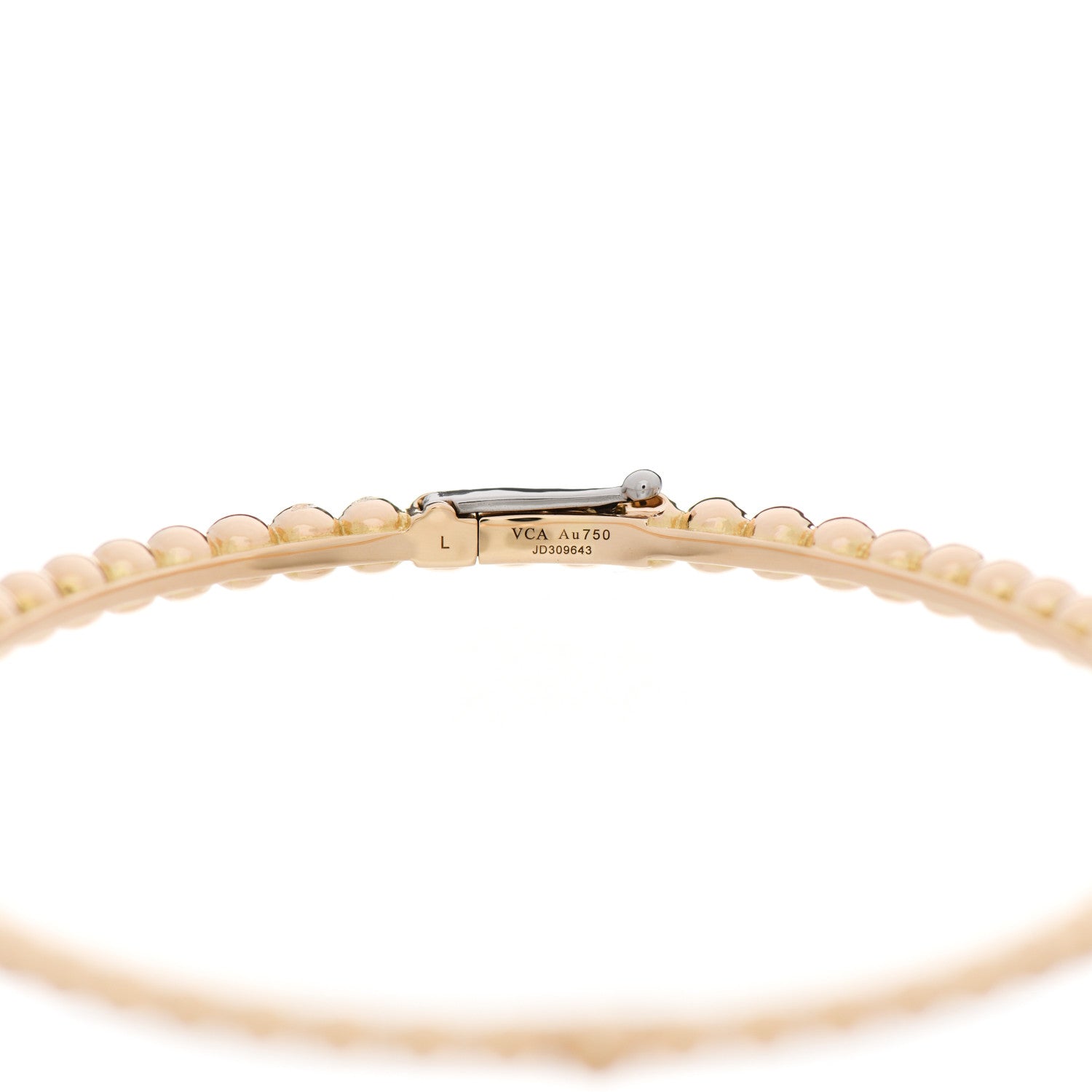 Van Cleef & Arpels 18K Yellow Gold Perlee Pearls of Gold Bracelet L 3 of 4