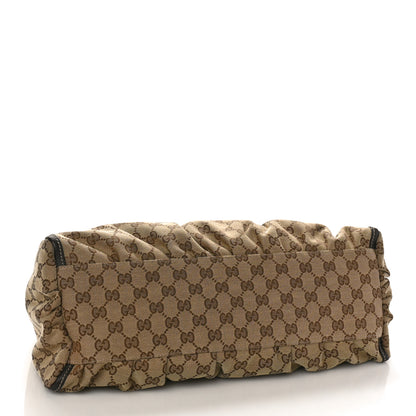 Gucci Monogram Large D Gold Hobo Dark Brown 4 of 8