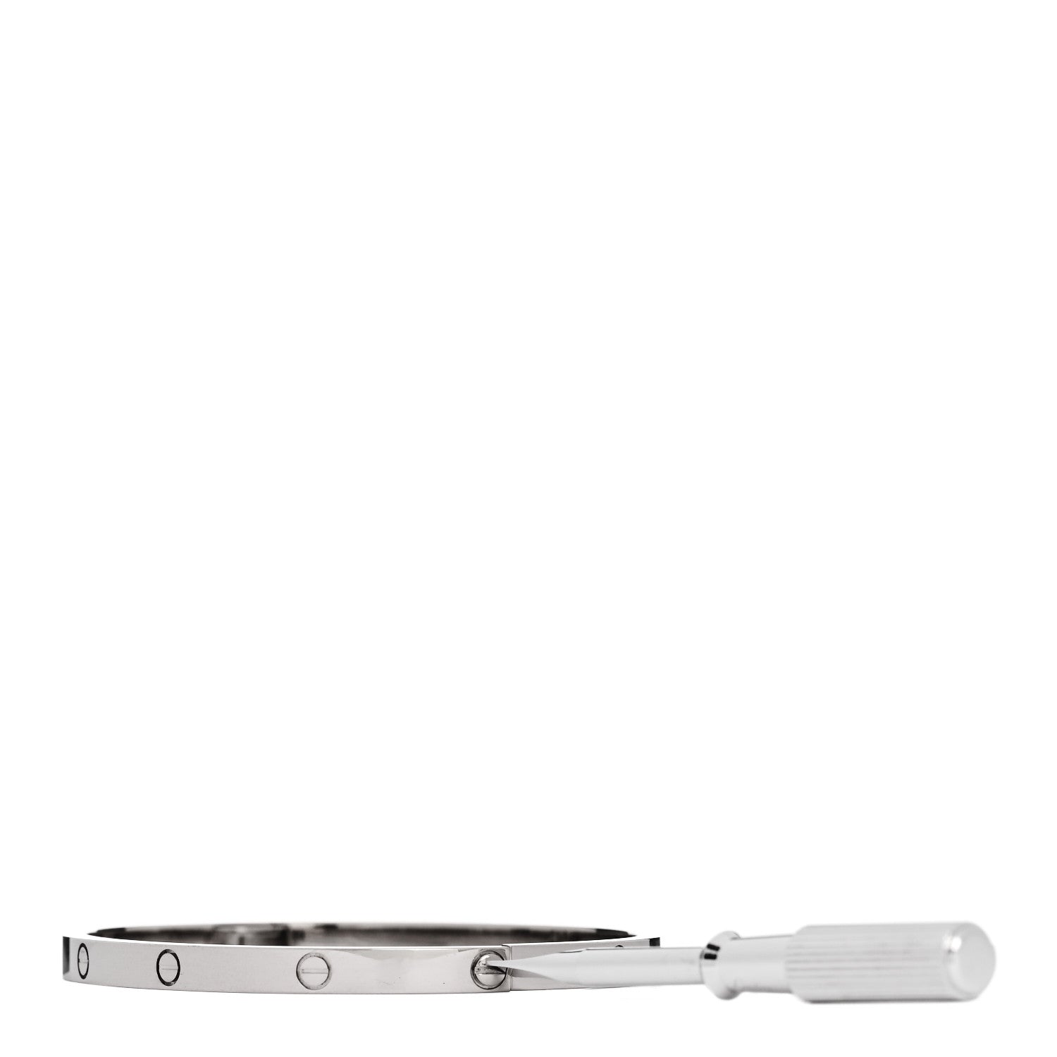 Cartier 18K White Gold Small LOVE Bracelet 16 3 of 8