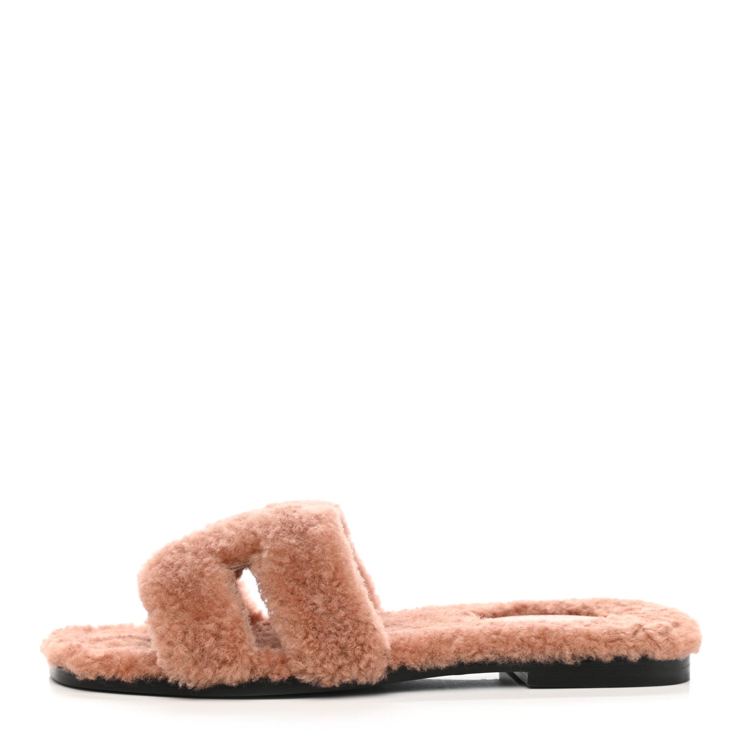 Hermes Woolskin Oran Sandals 38 Rose Aube 1 of 10