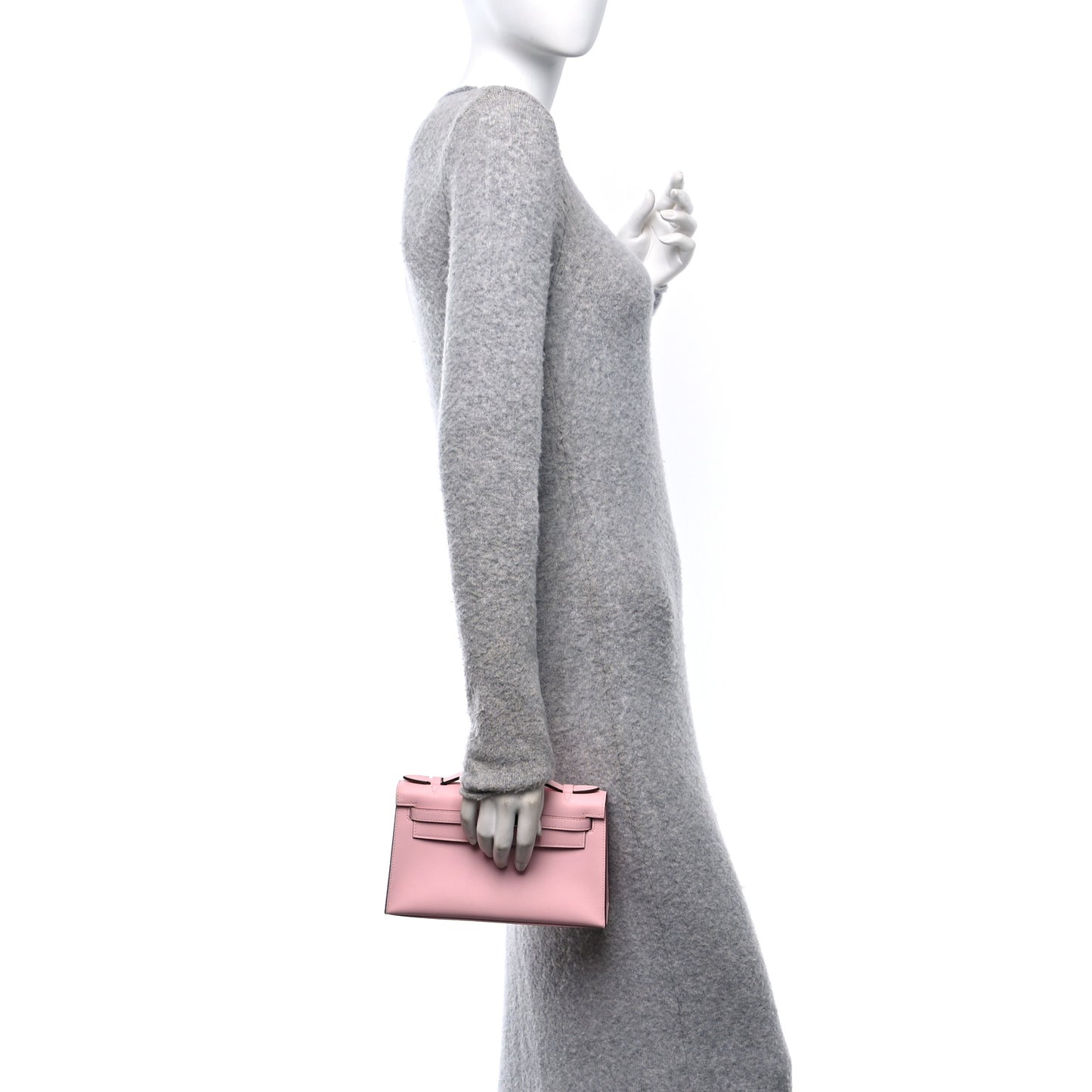 Swift Kelly Pochette Clutch Rose Sakura