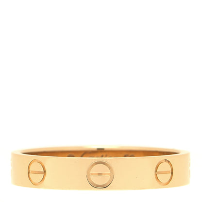 Cartier 18K Yellow Gold 3.5mm LOVE Wedding Band Ring 56 7.5 1 of 4