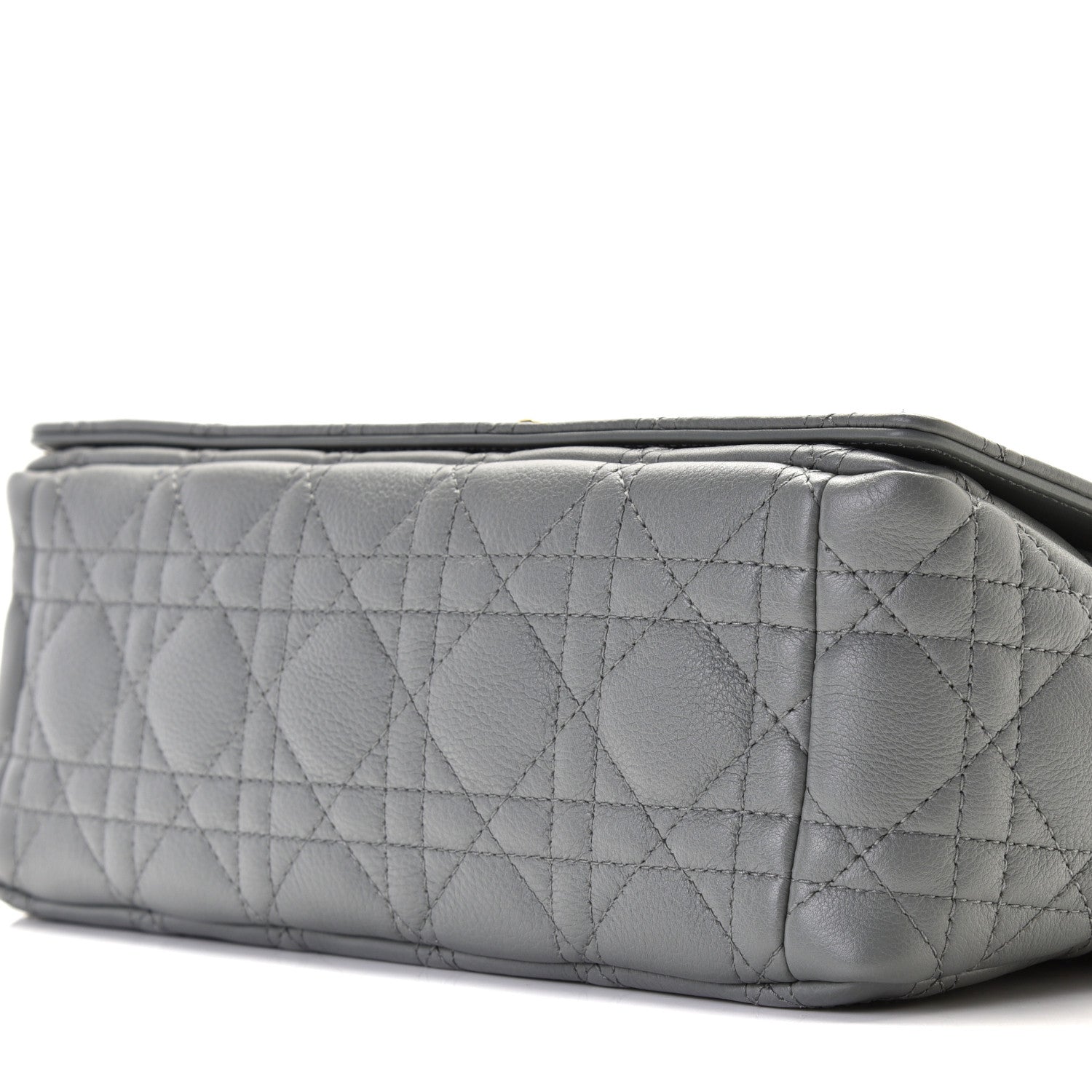 Christian Dior Lambskin Cannage Medium Caro Bag Grey 8 of 11
