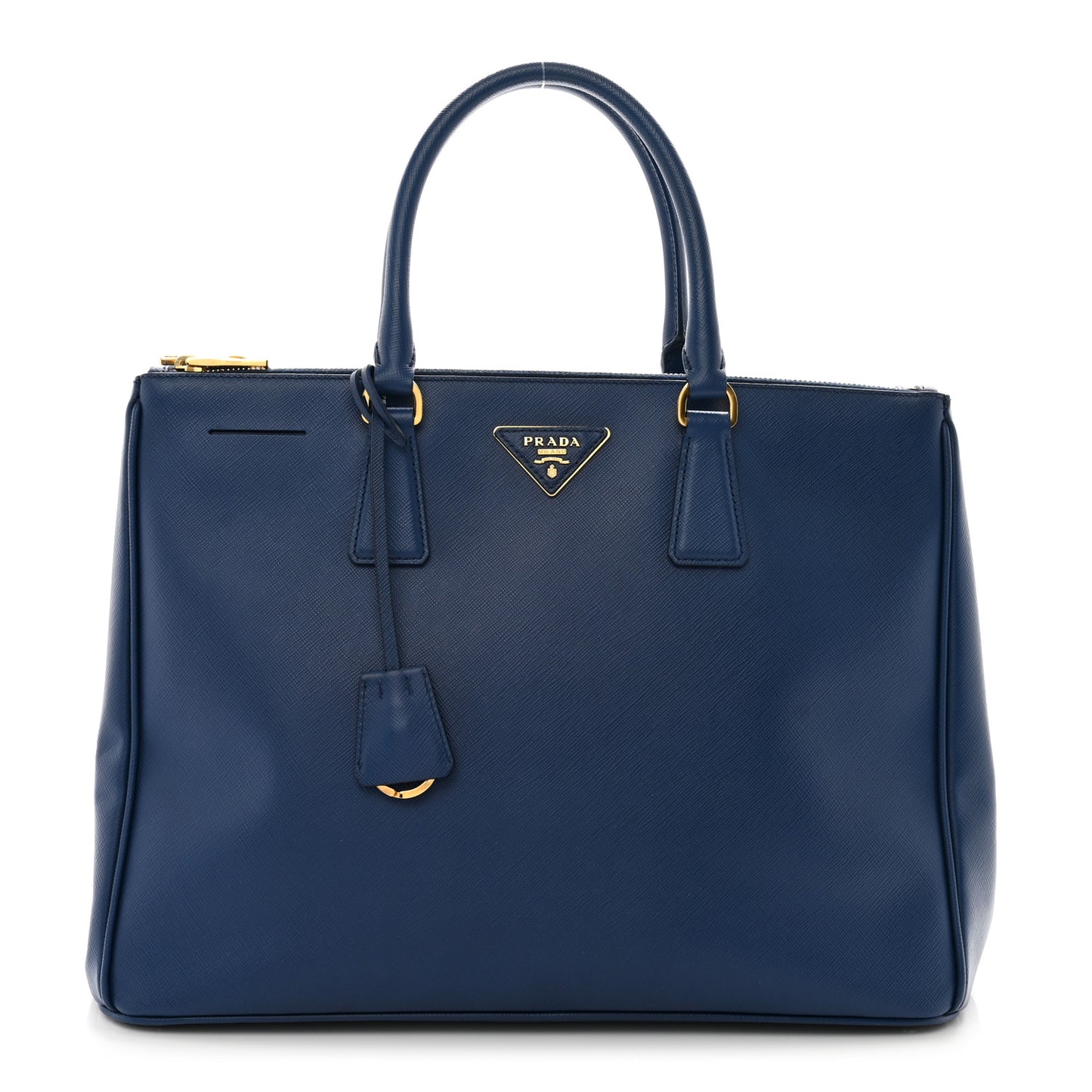 Saffiano Large Galleria Double Zip Tote Bluette