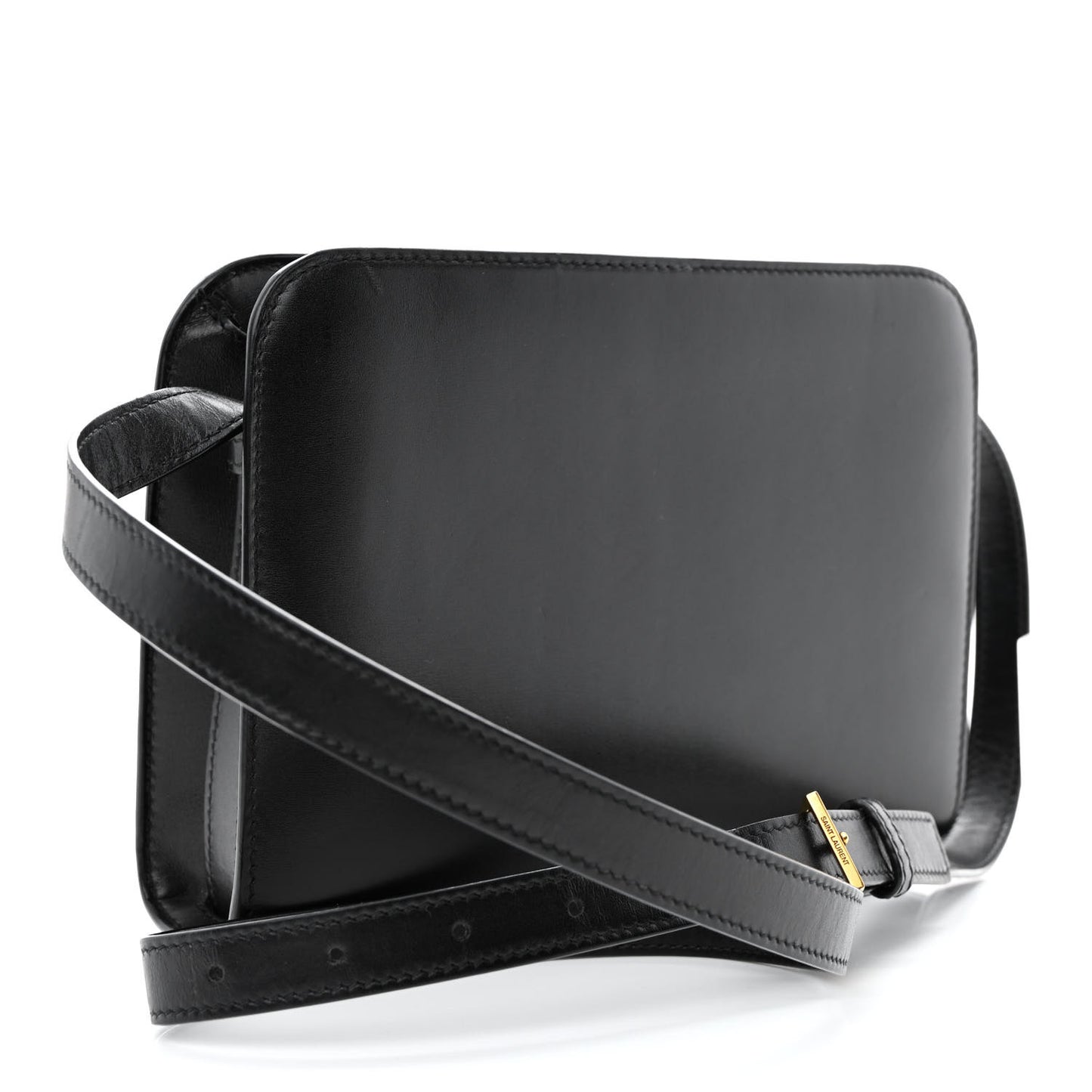 Calfskin Reverse Satchel Black