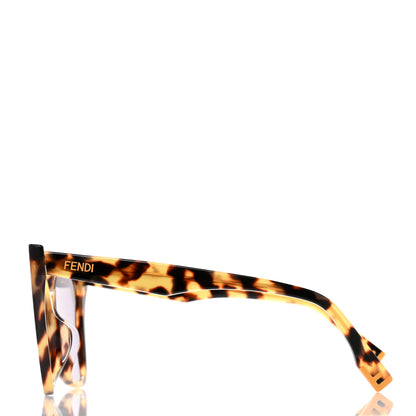 Fendi Acetate Butterfly Sunglasses FE40010U Havana Smoke 3 of 6