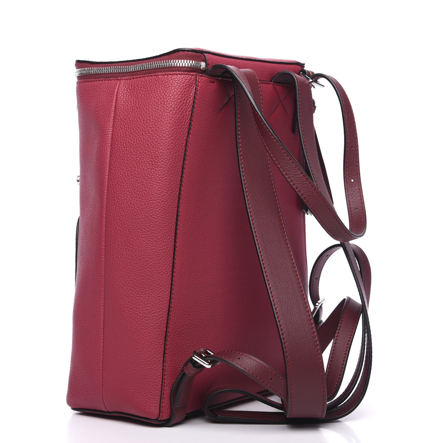 Calfskin Small Goya Backpack Raspberry