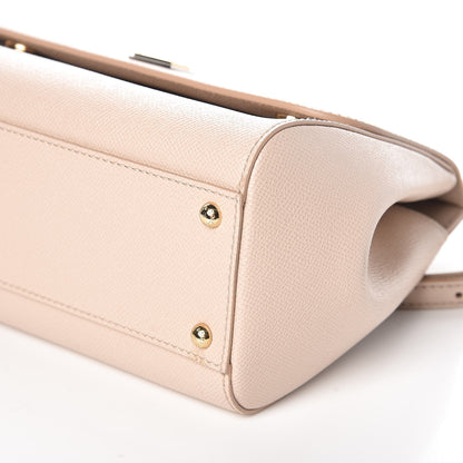 Dolce & Gabbana Dauphine Calfskin Medium Miss Sicily Satchel Rosa Carne 6 of 8