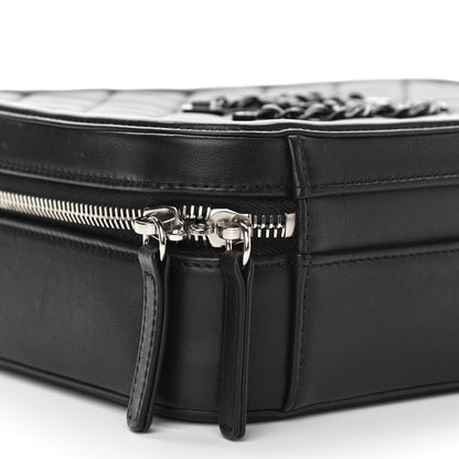 Chanel Lambskin Quilted Medium CC Filigree Vanity Case Black 5 of 11