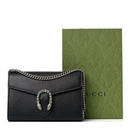 Gucci Calfskin Mini Dionysus Chain Wallet Black 10 of 10
