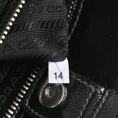 Prada Saffiano Vernice Crystal Bag Black 7 of 8